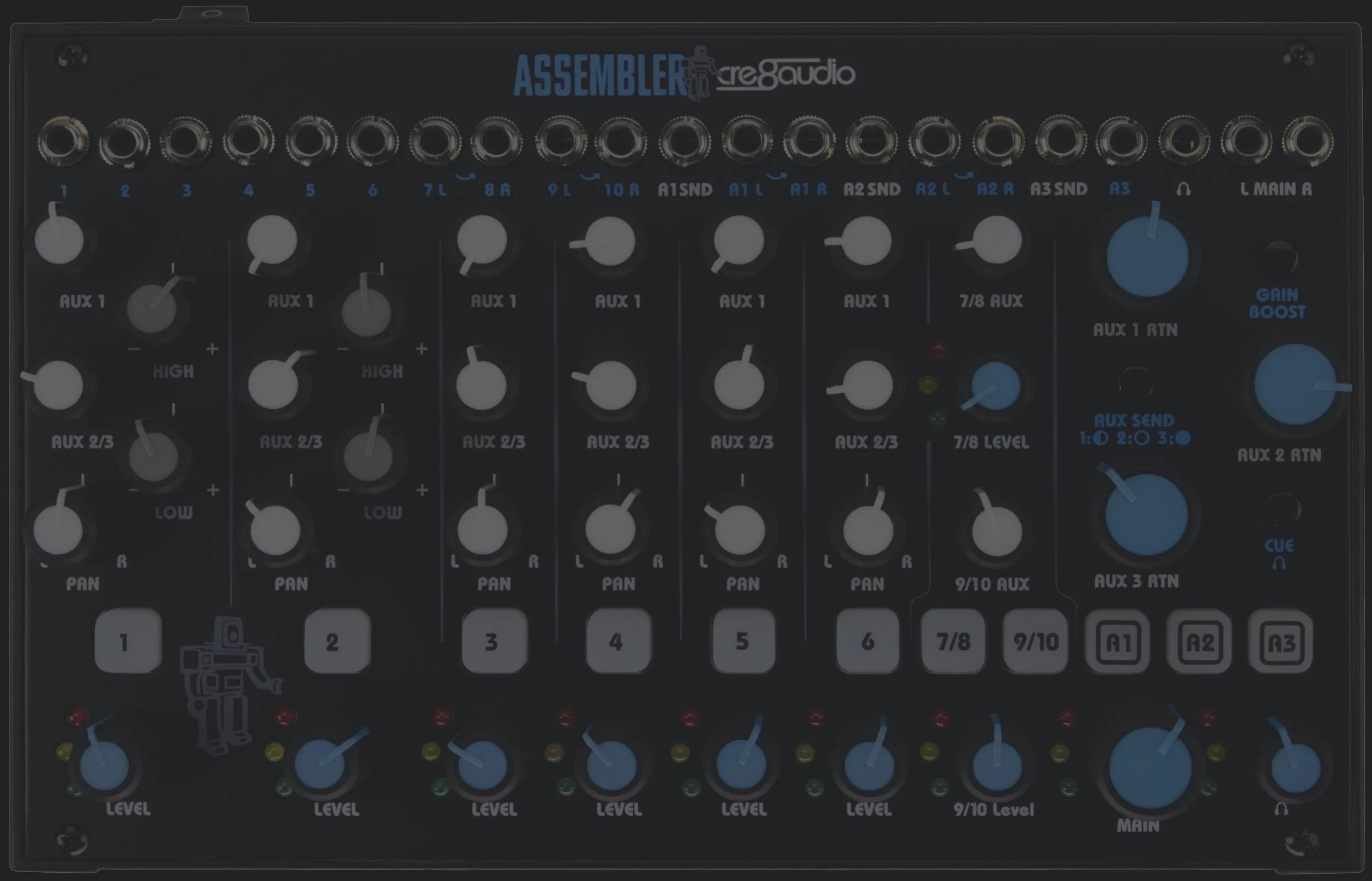 Cre8audio Assembler モジュラーシンセ対応ステレオミキサー Assembler — Cre8audio